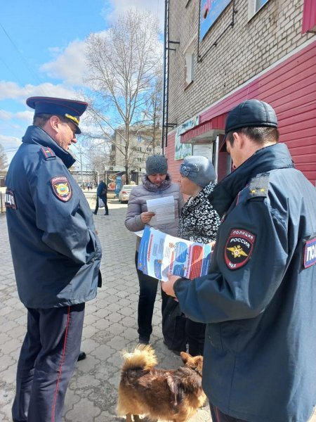 В пос. Магдагачи полицейские и общественники предупредили жителей о дистанционных мошенниках